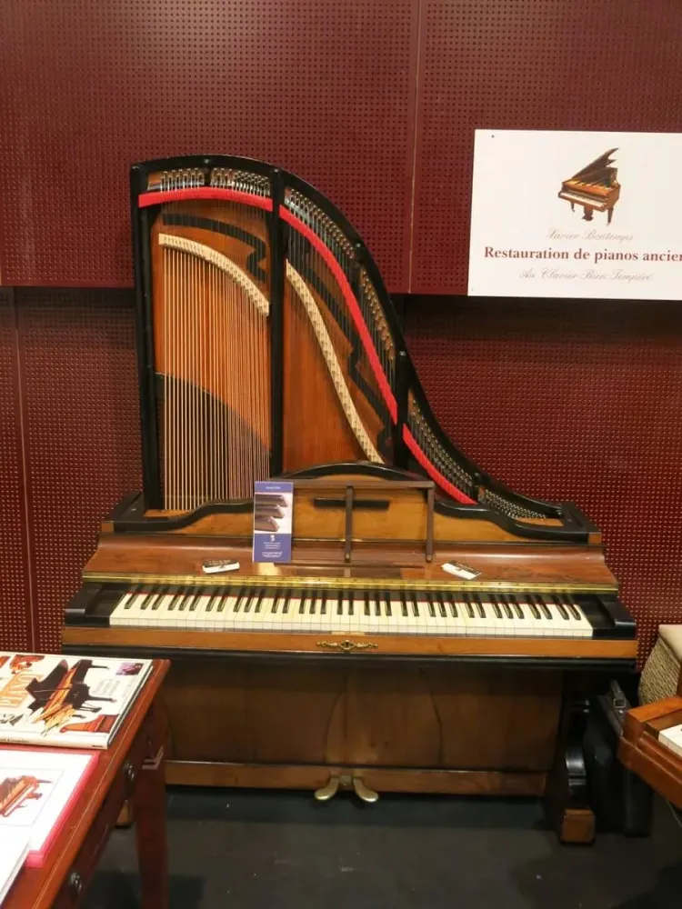 Piano-girafe anonyme de 1880